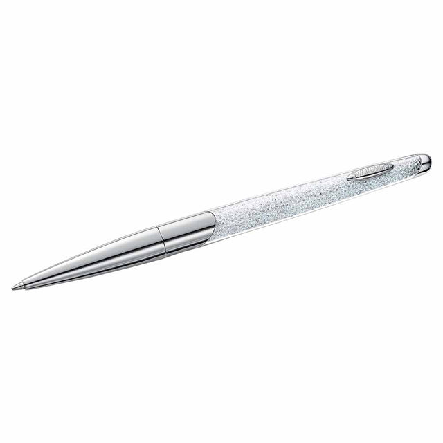 Swarovski Crystalline Nova Ballpoint Pen, White, Chrome Plated