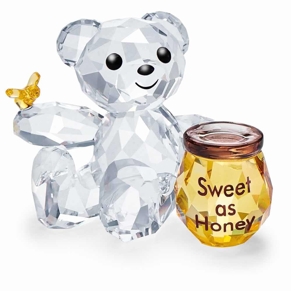 スワロフスキー SWAROVSKI Krisベア Sweet as Honey Swarovski Kris Bear - Sweet as Honey - Crystal Figurine - David