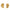 Alex Monroe Little Feather Stud Earrings, Gold Plated