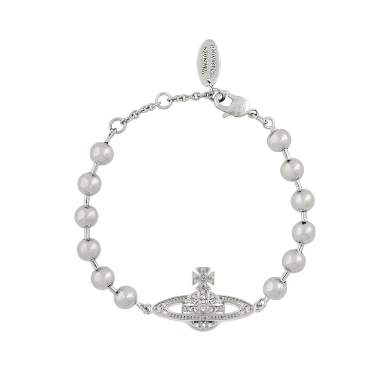 Vivienne Westwood Thames Mini Bas Relief Choker, Platinum Plated