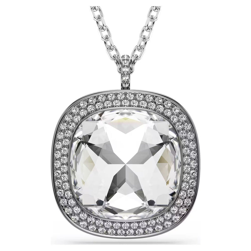 Swarovski Una Angelic pendant and brooch, Cushion cut, White, Mixed Plating