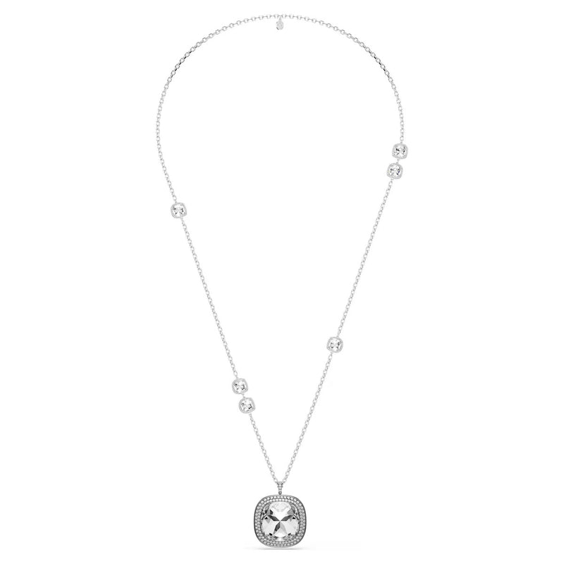 Swarovski Una Angelic pendant and brooch, Cushion cut, White, Mixed Plating