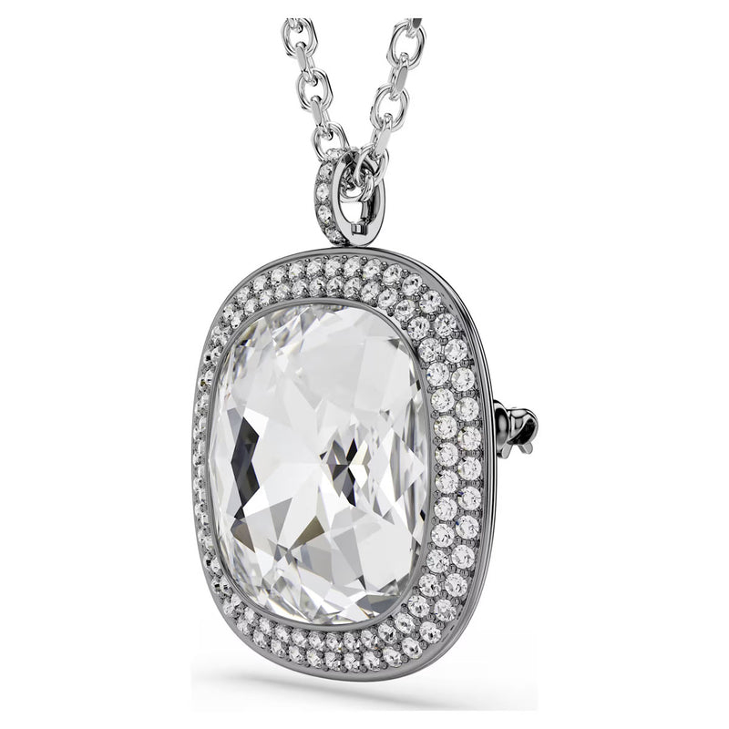 Swarovski Una Angelic pendant and brooch, Cushion cut, White, Mixed Plating