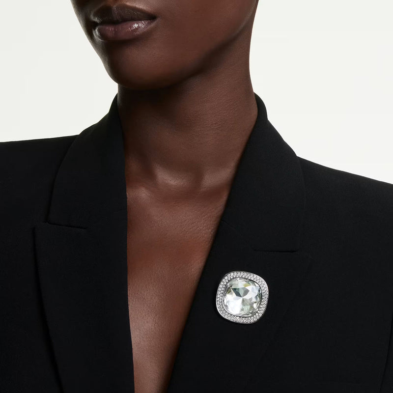 Swarovski Una Angelic pendant and brooch, Cushion cut, White, Mixed Plating