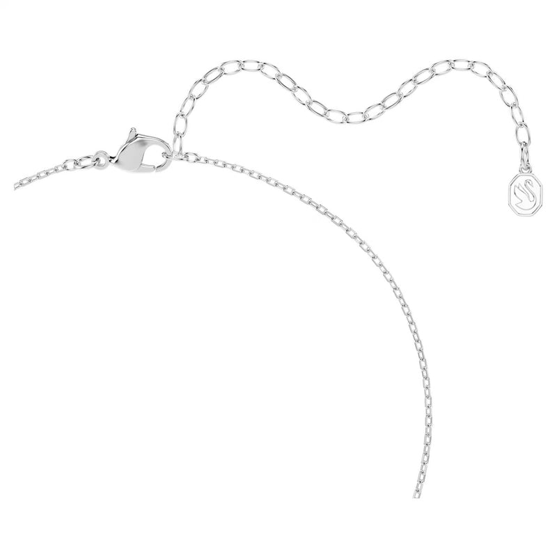 Swarovski Una Angelic set, Cushion cut, White, Rhodium plated