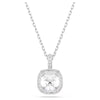 Swarovski Una Angelic set, Cushion cut, White, Rhodium plated