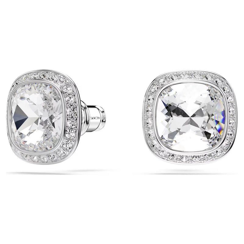 Swarovski Una Angelic set, Cushion cut, White, Rhodium plated