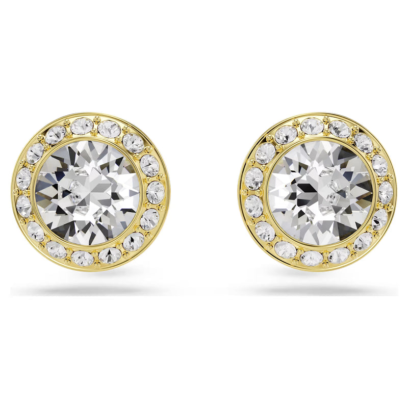 Swarovski Una Angelic set, Set (3), Round cut, White, Gold-tone plated