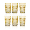 Klimchi Underlay Amber Hobnail Tumblers (set of 6)