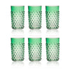 Klimchi Underlay Dark Green Hobnail Tumblers (set of 6)