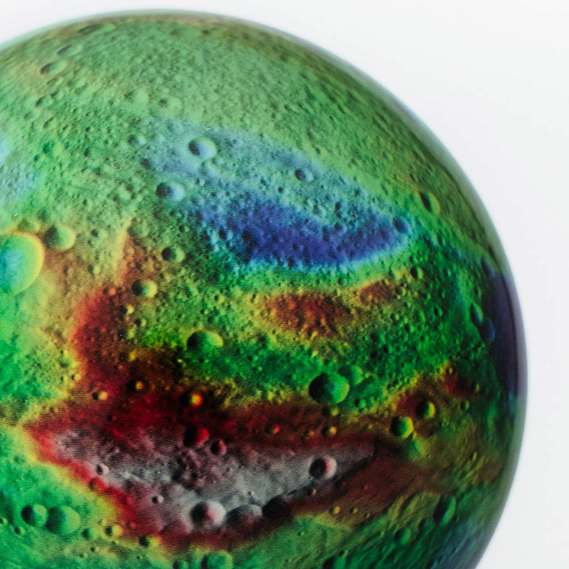 Vesta Asteroid 4.5 inch Mova Globe - Close up
