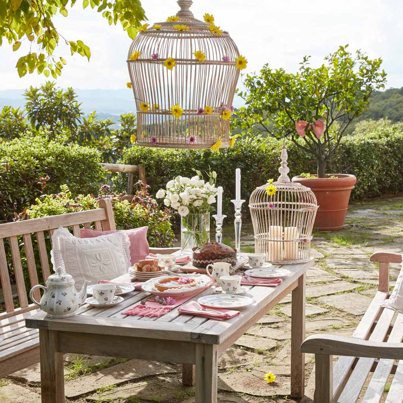 Villeroy & Boch Petite Fleur Collection on a garden table