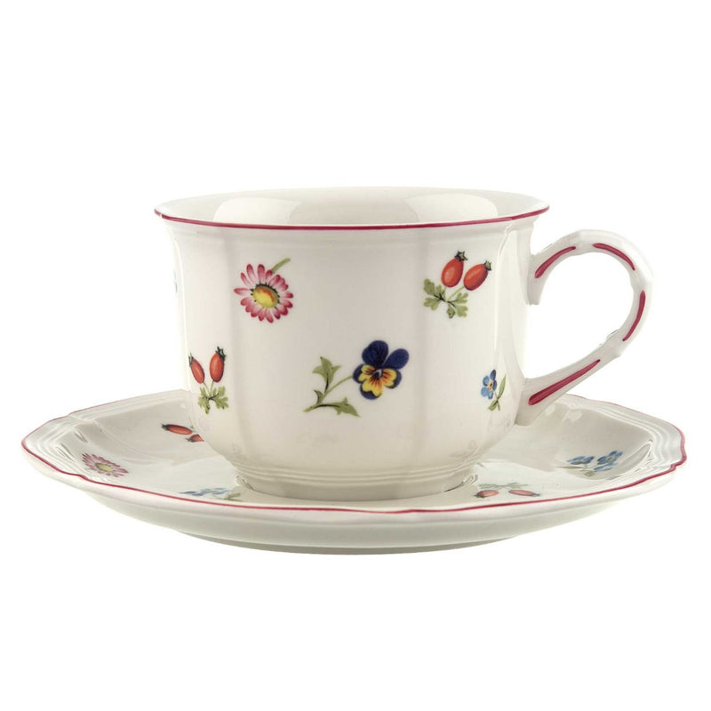 Villeroy & Boch Petite Fleur 17cm Breakfast Cup Saucer with Villeroy & Boch Petite Fleur tea cup