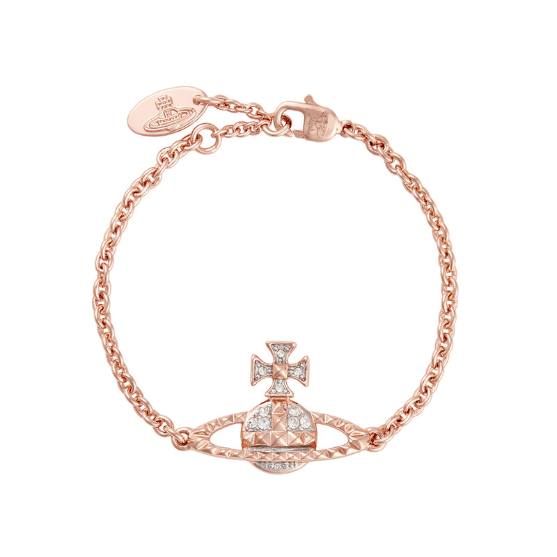 Vivienne Westwood Mayfair Bas Relief Bracelet, Rose Gold Plated