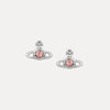 Vivienne Westwood Nano Solitaire Earrings, Silver Tone Plated