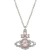 Vivienne Westwood Valentina Orb Silver & Pink Pendant, Silver Plated
