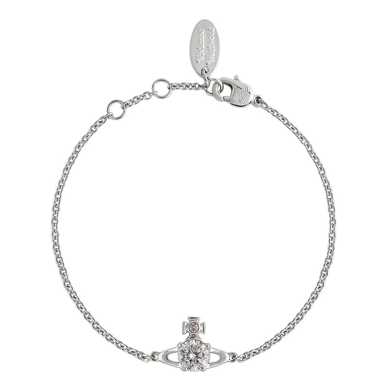 Vivienne Westwood Reina Small Chain Bracelet, Silver Plated
