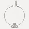 Vivienne Westwood Grace Bas Relief Silver Bracelet, Silver Tone Plated