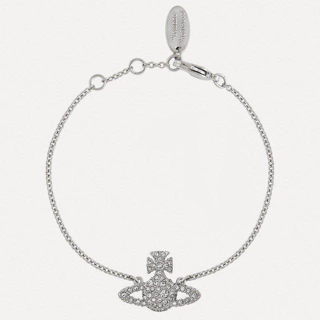 Vivienne Westwood Grace Bas Relief Silver Bracelet, Silver Tone Plated