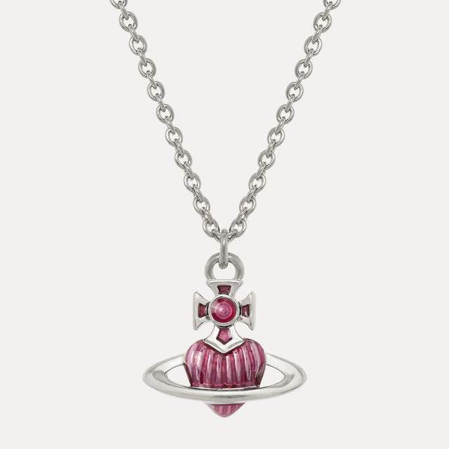 Vivienne Westwood Fabianna Bas Relief Pendant, Silver Tone Plated