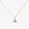 Vivienne Westwood Grace Bas Relief Pink Tone Necklace, Silver Plated