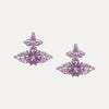 Vivienne Westwood Feodora Lavender Earrings, Silver Plated
