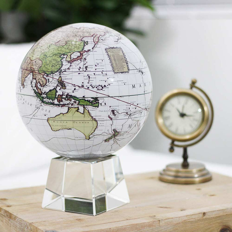 MOVA White Cassini Terrestrial 4.5 Inch Globe