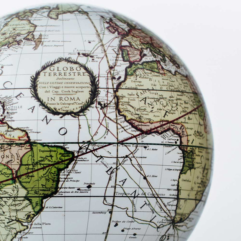 MOVA White Cassini Terrestrial 4.5 Inch Globe