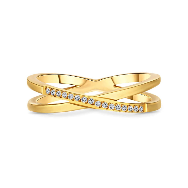 Amori Woven Ring, Gold, Size 6
