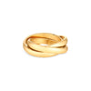 Amori Tri Ring, Gold, Size 7
