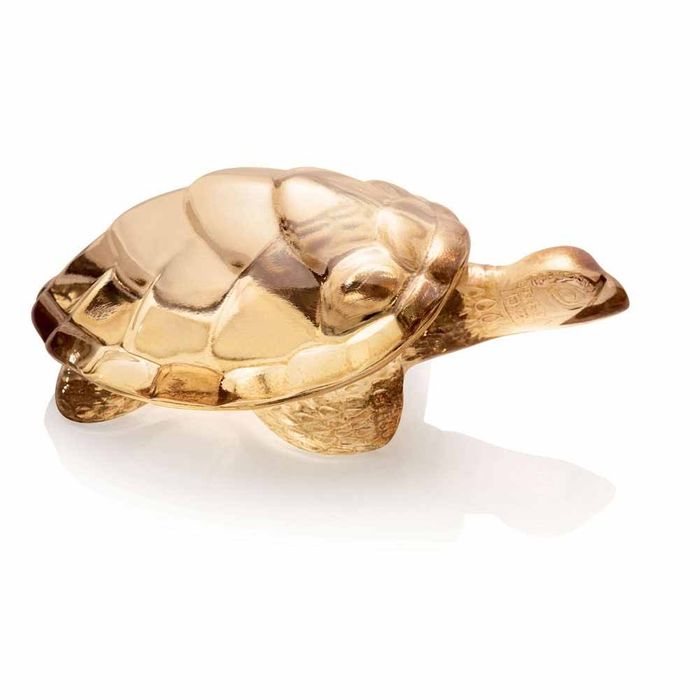 Lalique Gold Luster Caroline Turtle