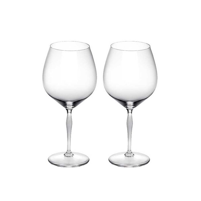 Lalique 100 Points Burgundy Glasses (Pair)
