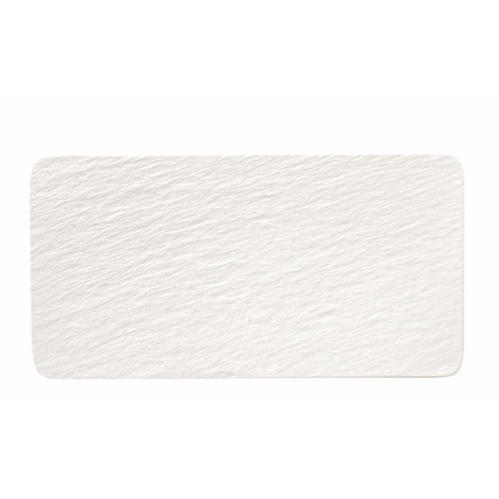 Villeroy & Boch Manufacture Rock Blanc Rectangular Serving Plate, White