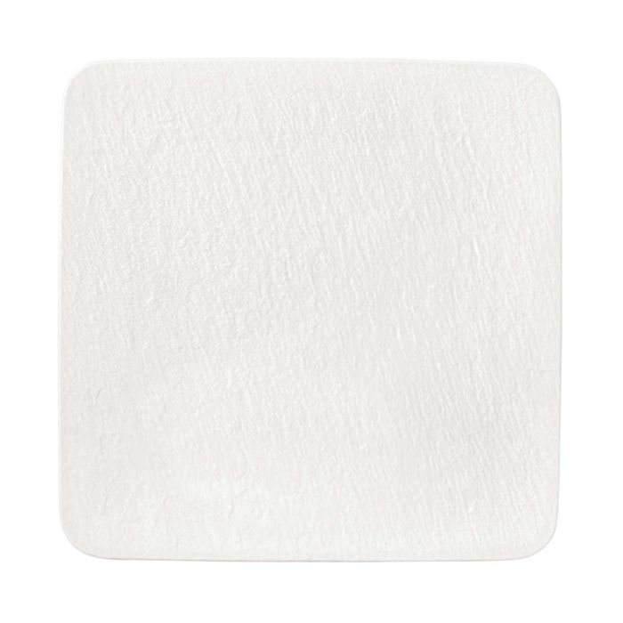 Villeroy & Boch Manufacture Rock Blanc Square Serving/Gourmet Plate, White