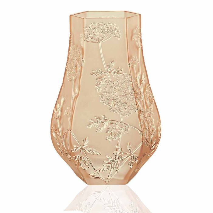 Lalique Gold Luster Larger Ombelles Vase