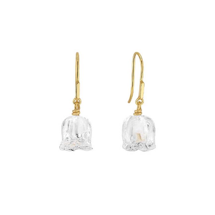 Lalique Muguet Vermeil Earrings