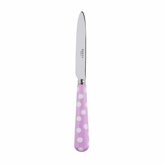 Sabre White Dots Pink 20cm Dessert Knife