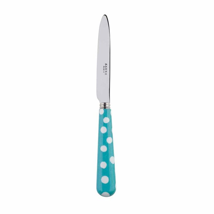 Sabre White Dots Turquoise 20cm Dessert Knife