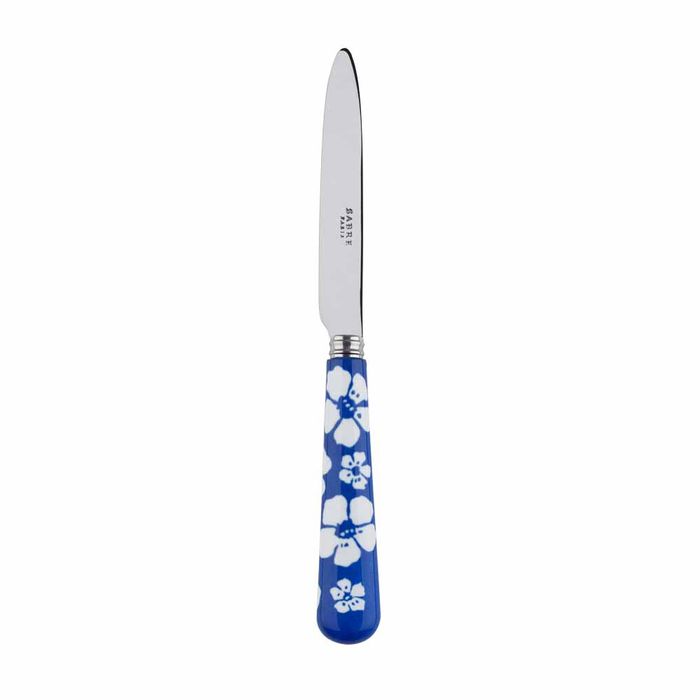 Sabre Hawaiian Flowers Lapis Blue 20cm Dessert Knife