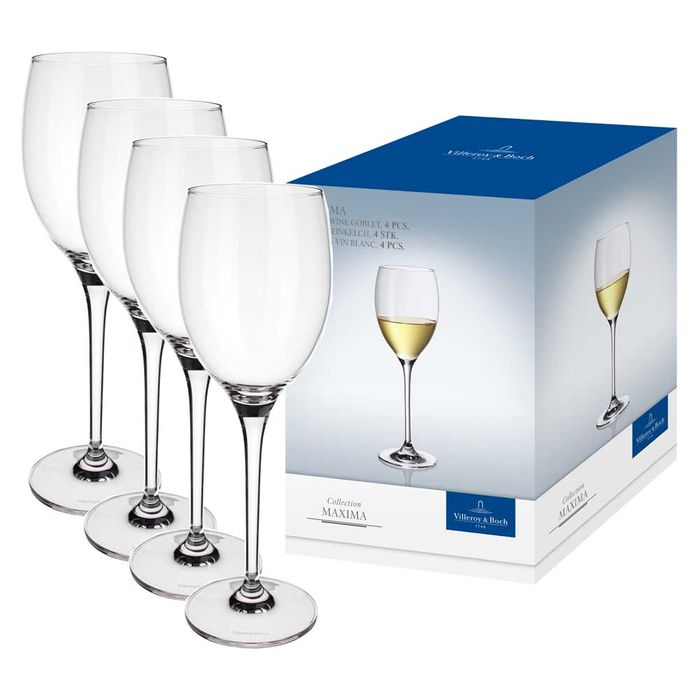 Villeroy & Boch Maxima White Wine Goblet, Set of 4