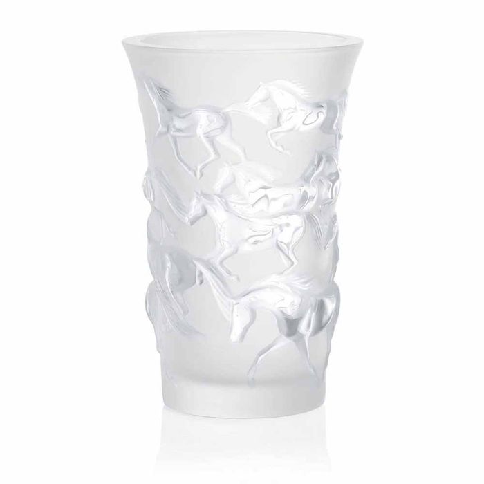 Lalique Mustang Clear Vase