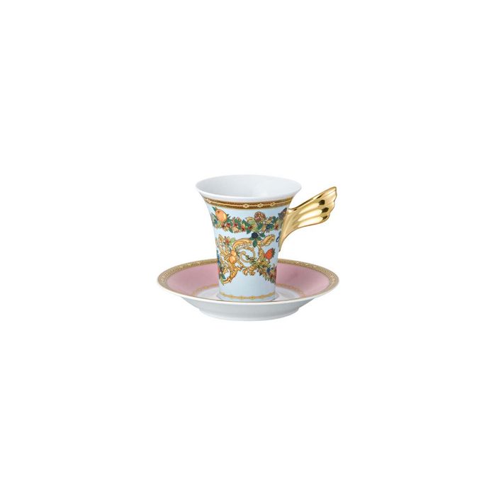 Versace Le Jardin De Versace Espresso/Mocha Cup & Saucer