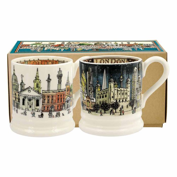 Emma Bridgewater London Set of 2 1/2 Pint Mugs (Boxed)