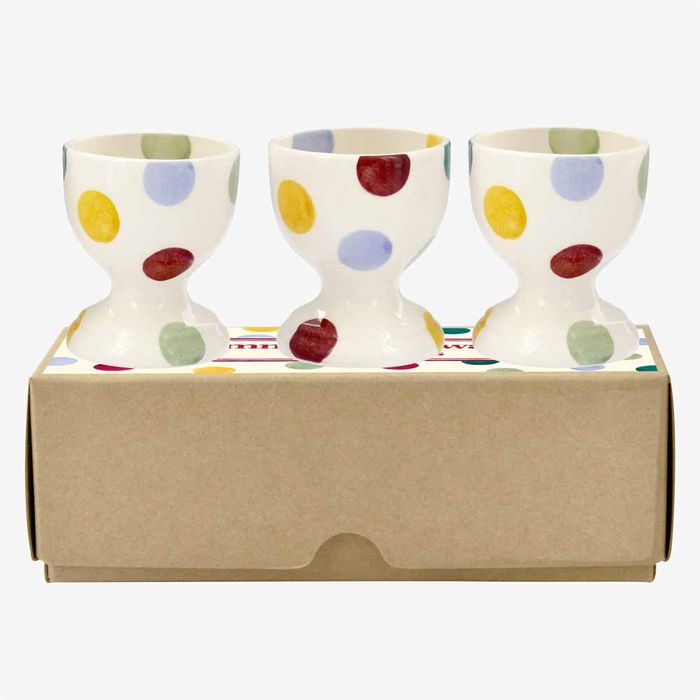 Emma Bridgewater Polka Dot Set Of 3 Egg Cups (Boxed)
