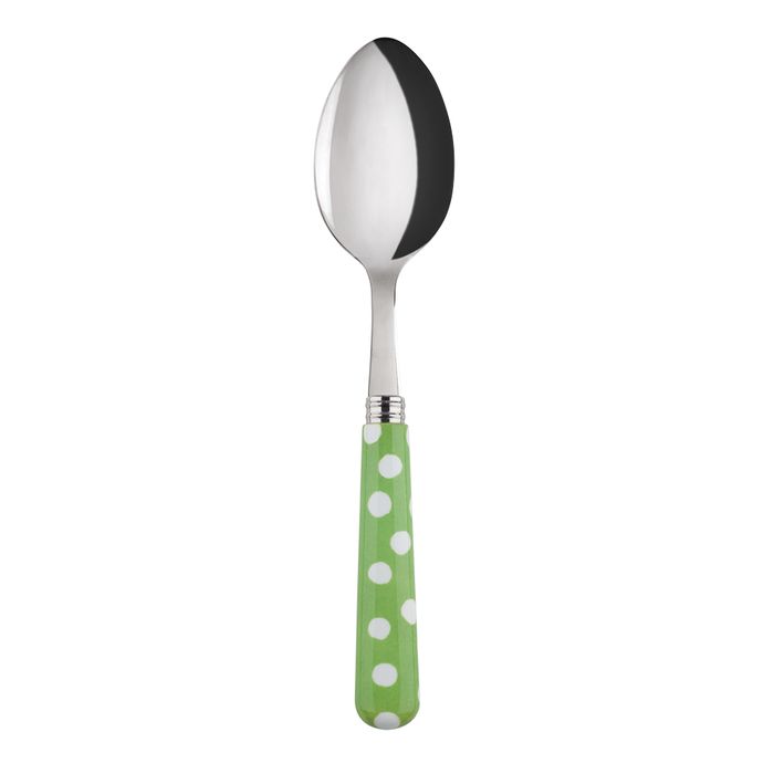 Sabre White Dots Garden Green 22cm Soup Spoon