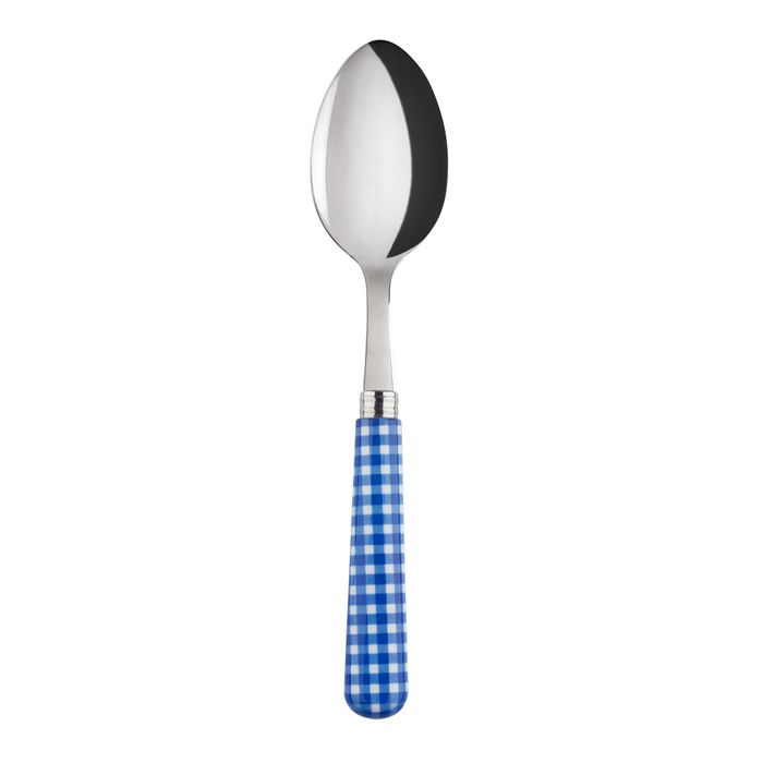 Sabre Gingham Lapis Blue 22cm Soup Spoon
