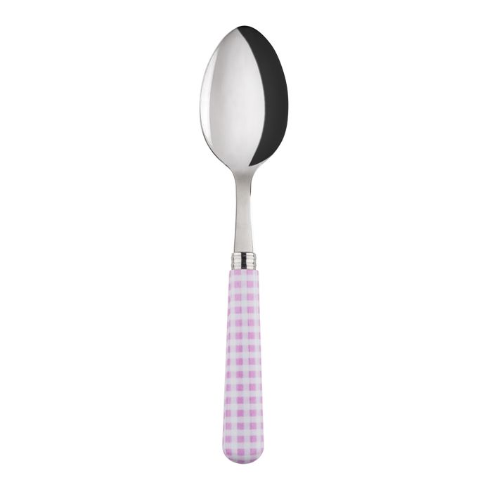 Sabre Gingham Pink 22cm Soup Spoon