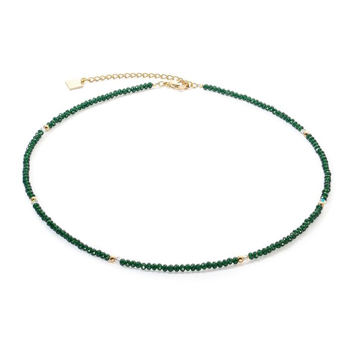 Coeur De Lion Twinkle Gold & Dark Green Necklace