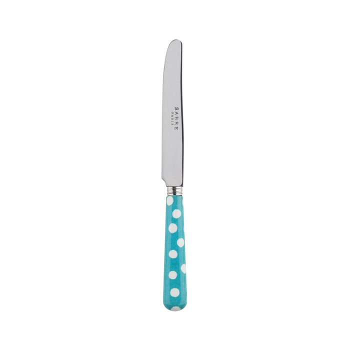 Sabre White Dots Turquoise 17cm Breakfast Knife