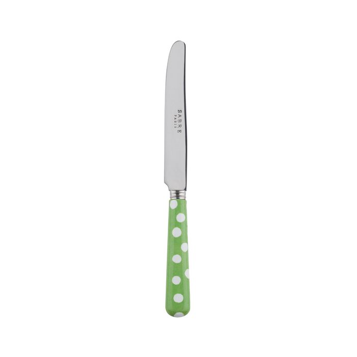 Sabre White Dots Garden Green 17cm Breakfast Knife